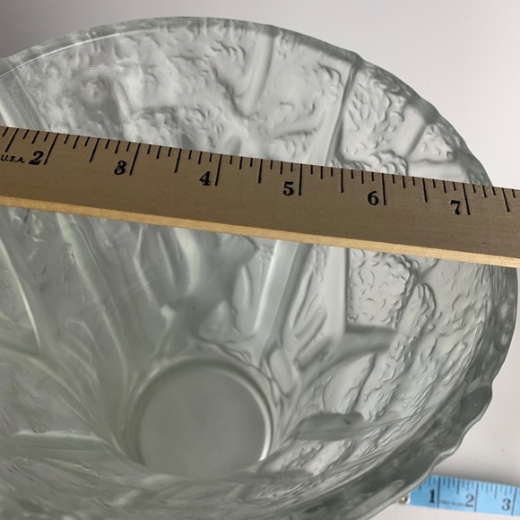 Vtg. Barolac Czech Josef Inwald Heavy Crystal Frosted Glass Forrest Vase 10" HTF - Picture 14 of 14